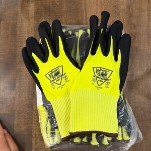 Barracuda Yellow and Black Work Gloves